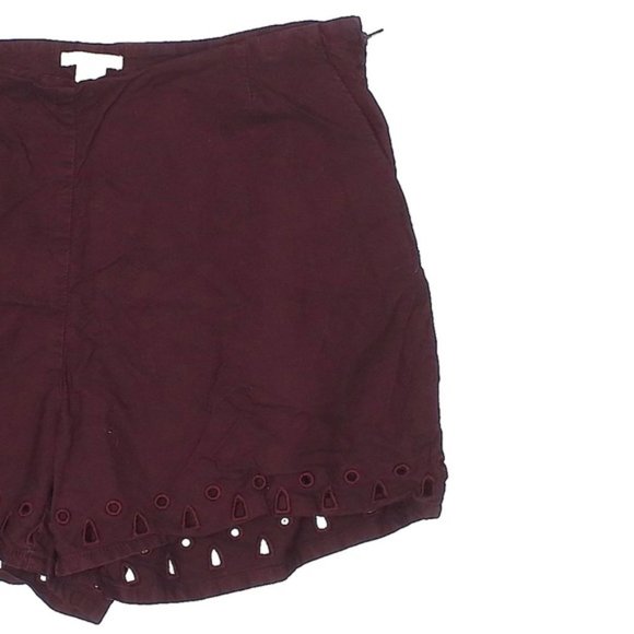 H&M Maroon High Rise Waist Decorative Shorts - Picture 4 of 12